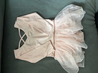 H&M rosa balett/gymnastik klänning, storlek 110/116