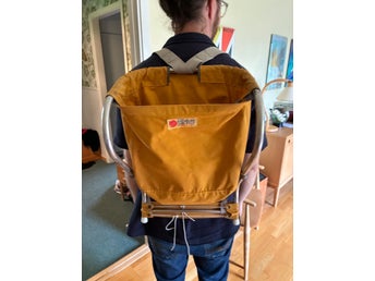 Fjällräven bebisryggsäck Gul retro ultralätt