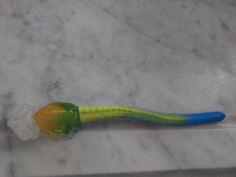 Plastfigur för Samlare Kameleont Made for McDonalds Comp 2003 Längd 18 cm