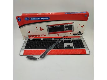 Disney Musse Pigg Multimedia Tangentbord USB/PS/2
