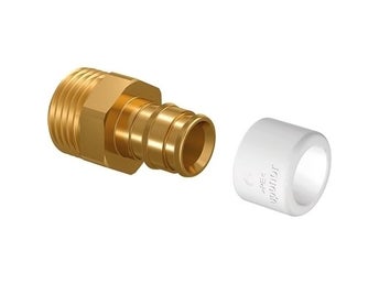 Uponor Q&E Koppling utvändig gäng. 18mm x G20.