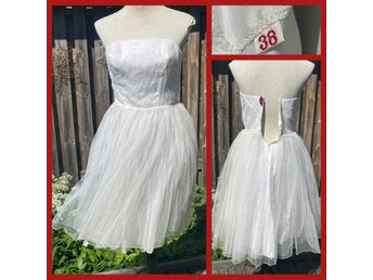 Retro vintageklänning brudklänning bröllopsklänning 50-tal