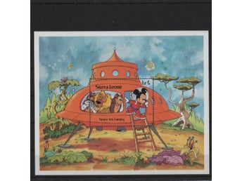 Sierra Leone 1983 Walt Disney rymd 1v i block