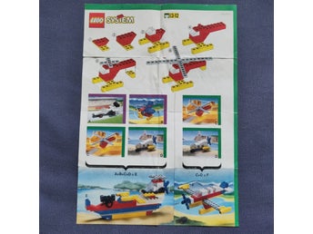 Retro Lego Instruktioner från McDonald's Happy Meal 1989
