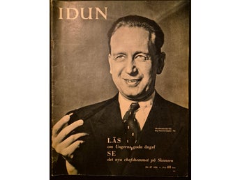 Idun nr 47 1956 – DAG HAMMARSKJÖLD FN unikt omslag – Helt komplett!