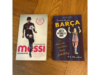 Pocket-paket: Messi Biografin + Barça – 2 fotbollsböcker i nyskick