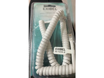 Exibel Telefonkabel 3m Spiralsladd