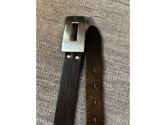 PREMIER svart svensk tillverkat läderbä , storlek 90CM