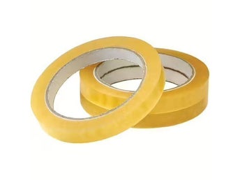 2 rullar Tejp 12 mm x 66 meter Tape Stor Kärna f Butik o Kontor