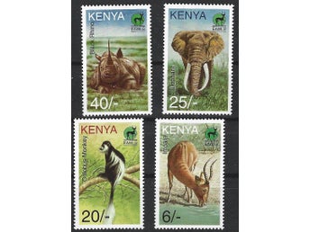 Kenya 1996 Djur djurskyddsorganisation 4v