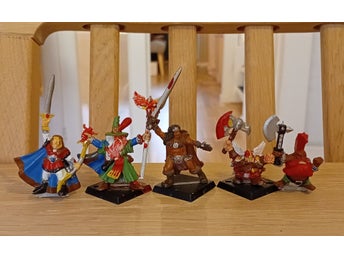 Warhammer quest 1995 modeller - 5 st