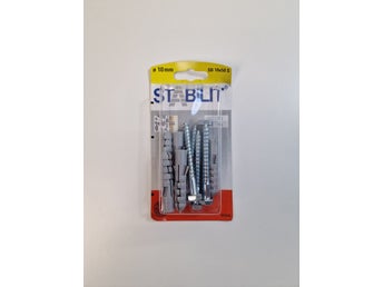 Stabilit råpluggar 50x10 mm 5 st med skruv