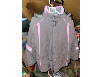 Firefly brun/rosa jacka, storlek 150