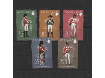 Antigua 1974 Uniformer militärer 5v