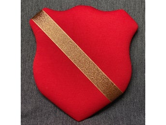 Märkestavla för simmärken/smycken röd/Koppar dekorband