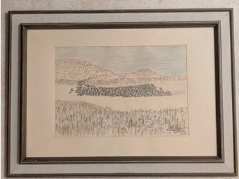 Nils Nilsson Skum 1872-1951 - Blandteknik på papper