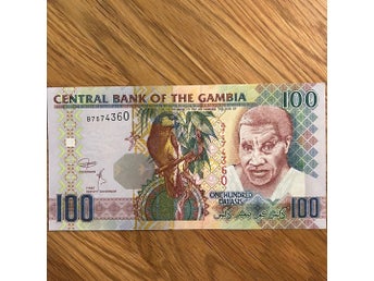 Sedel från Central Bank of The Gambia