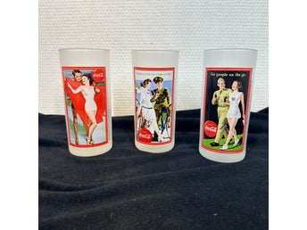 3 st Glas / Dricksglas Coka Cola