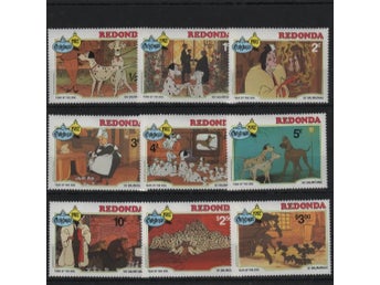 Redonda (Antigua) 1982 Disney Pongo &101 dalmatinerna 9v