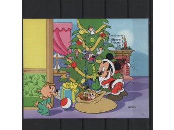 Sierra Leone 1992 Disney Gänget firar jul 3v i 3 block