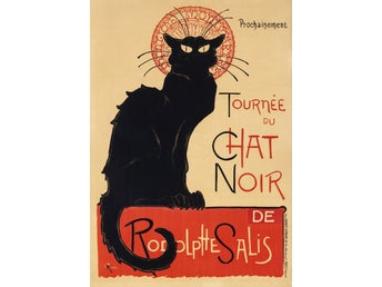 Retro Affisch – Le Chat Noir av Théophile Steinlen (Klassisk Fransk Poster)