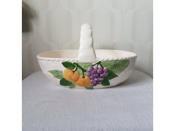stor korg majolika fruktkorg