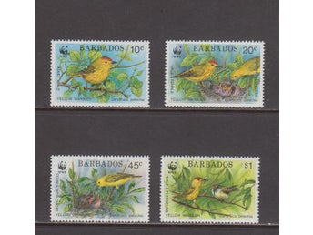 Barbados, Mi 770-73, Fåglar, WWF, xx