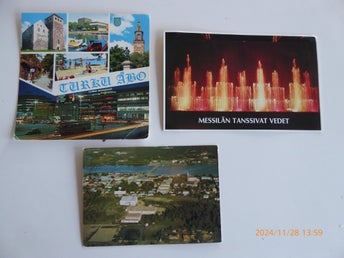 3st Vykort FINLAND ÅBO, KRISTINESTAD, MESSILÅ