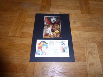 Jimi Hendrix fotografi och USA FDC med passepartout