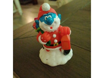 Smurf som jultomte Peyo PVC-figur -97