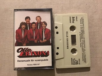 OLLE ERIXONS DANSMUSIK FÖR VUXENPUBLIK KASSETT