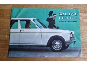 Peugeot 204 - Broschyr från 1965