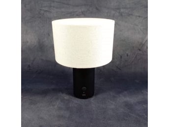 Edvin mini laddbar bordslampa linne, 21 cm