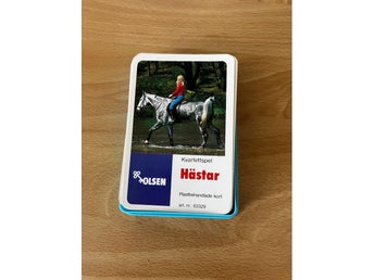 Hästar Kvartettspel Samla på Familjer 8 familjer = 32 kort. Bra skick