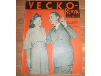 VR nr20 1941 Maj Skoglund Åke Söderblom omslaget,Henry Fonda, Barbara Stanwyck