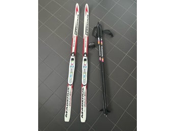 Madshus Racelight MG längdskidor 120 cm med stavar