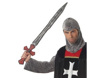Riddar Svärd med Dödskalle 86 cm Maskerad Halloween Ny
