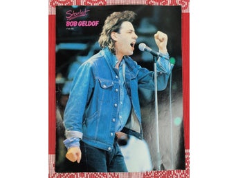 Affisch - Bob Geldof - Starlet 1986