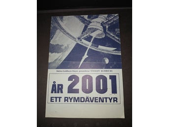 Filmprogram ÅR 2001 ETT RYMDÄVENTYR. Stanley Kubrik.