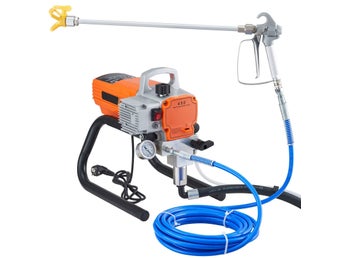 Airless Färgspruta 1800W 3000 PSI med 9 m Slang och Förlängningsrör