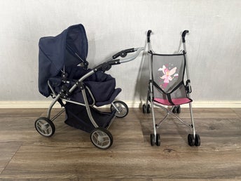 Paket med dockvagnar / Dockvagn med babylift och docksulky