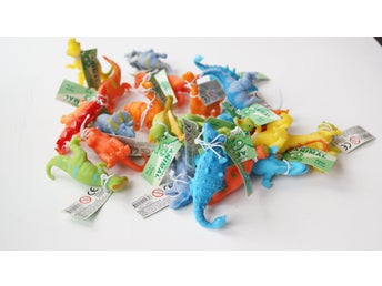 Stretchiga dinosauriefigurer, 24-pack