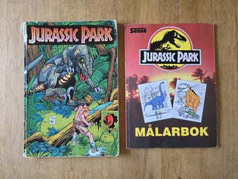 Jurassic Park seriealbum och målarbok