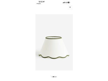 Lampskärm med grön uddkant HM