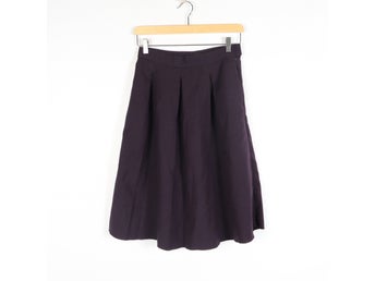 COS Kjol Lila Ull Dam Stl. 36