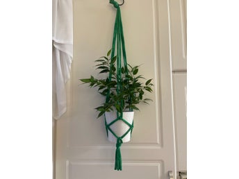 Ampel grön, plants hanger, makramé för växter (16-20cm)