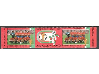 SIERRA LEONE - FOTBOLL VM`90 - - SPAIN - GUTTERPAR**