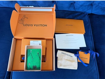 Louis Vuitton Pocket Organizer Grön Läder