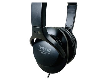 Roland RH-5 Monitorhörlurar Svart Over-Ear Studio Headphones Kabel 6 3mm Jack