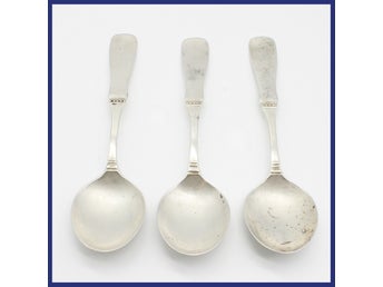 Skedar, 830 silver, 3 stycken (vikt 97,8g)